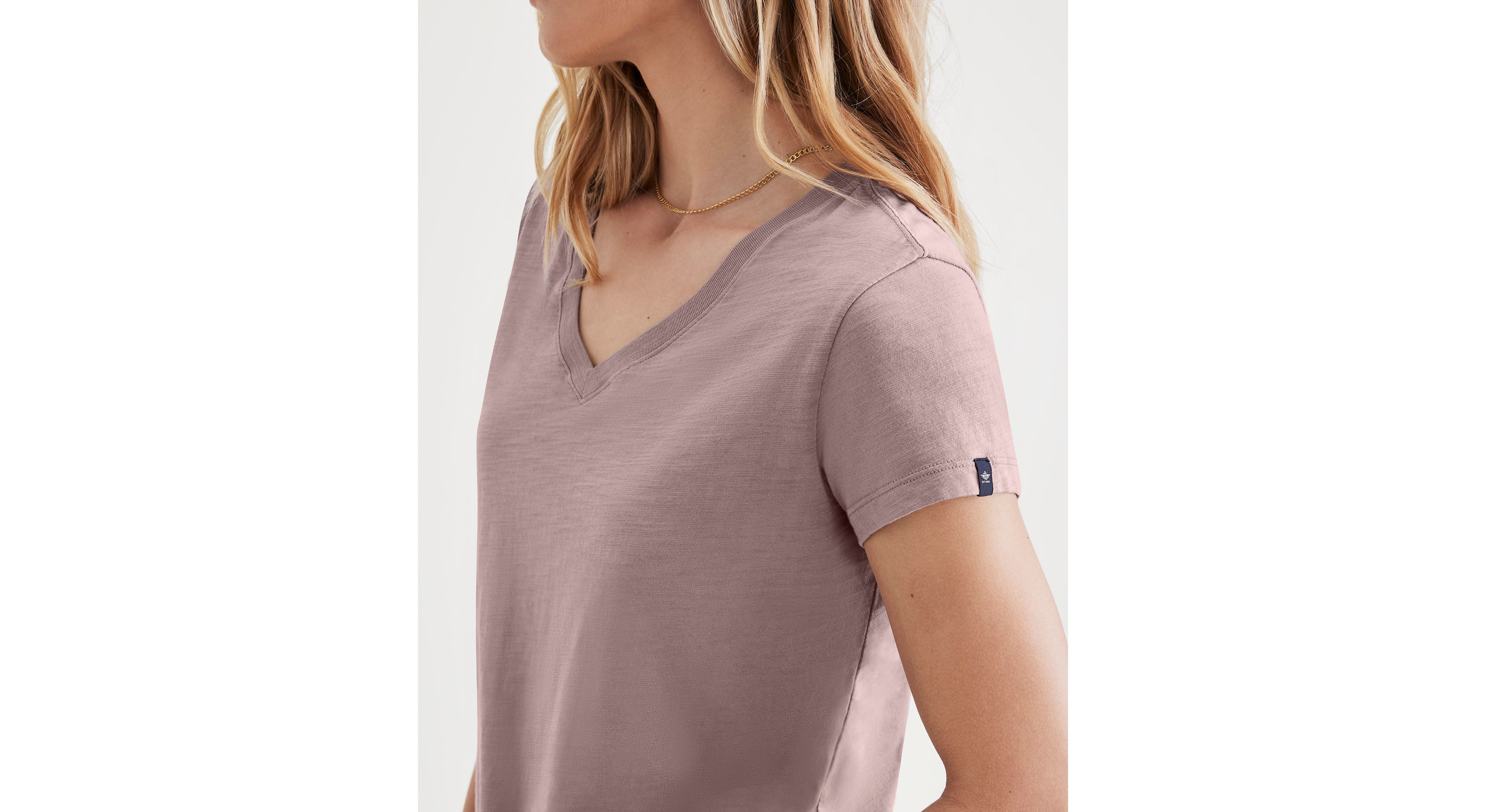 V-Neck Tee Shirt, Slim Fit