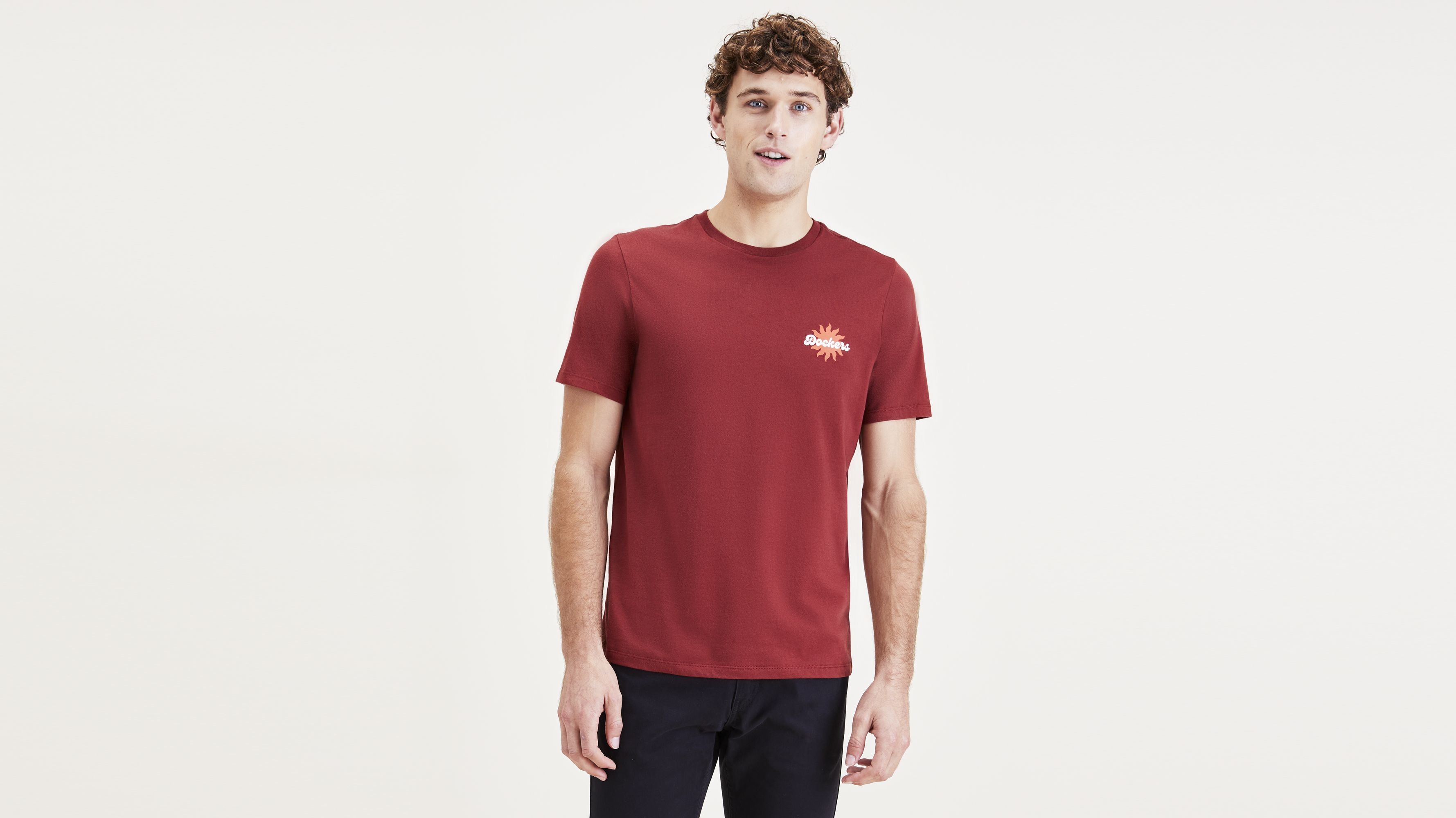 Script Graphic Tee, Slim Fit