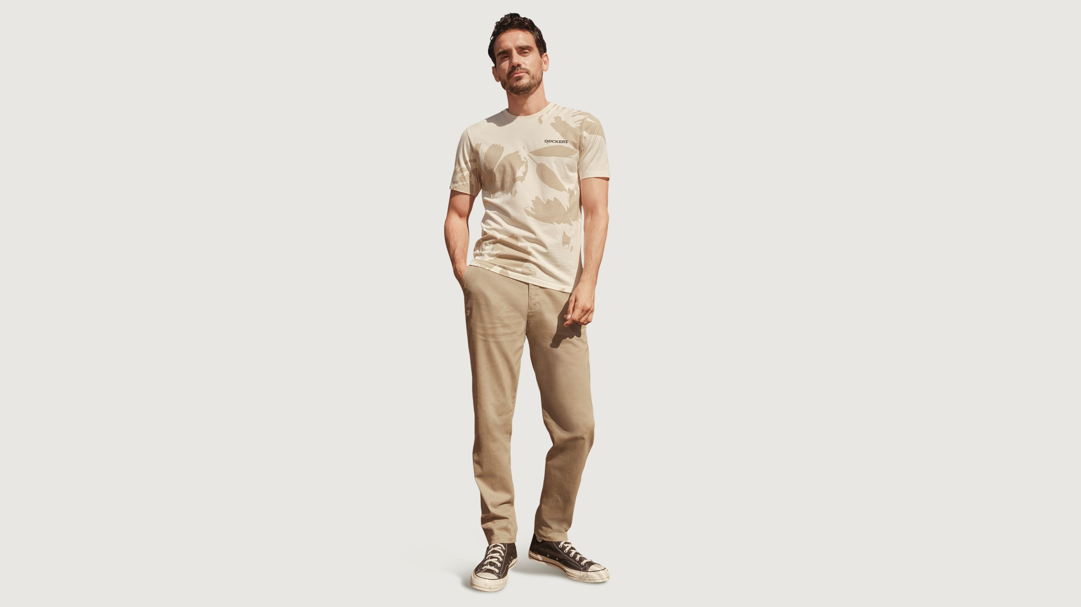 Stencil Graphic Tee, Slim Fit