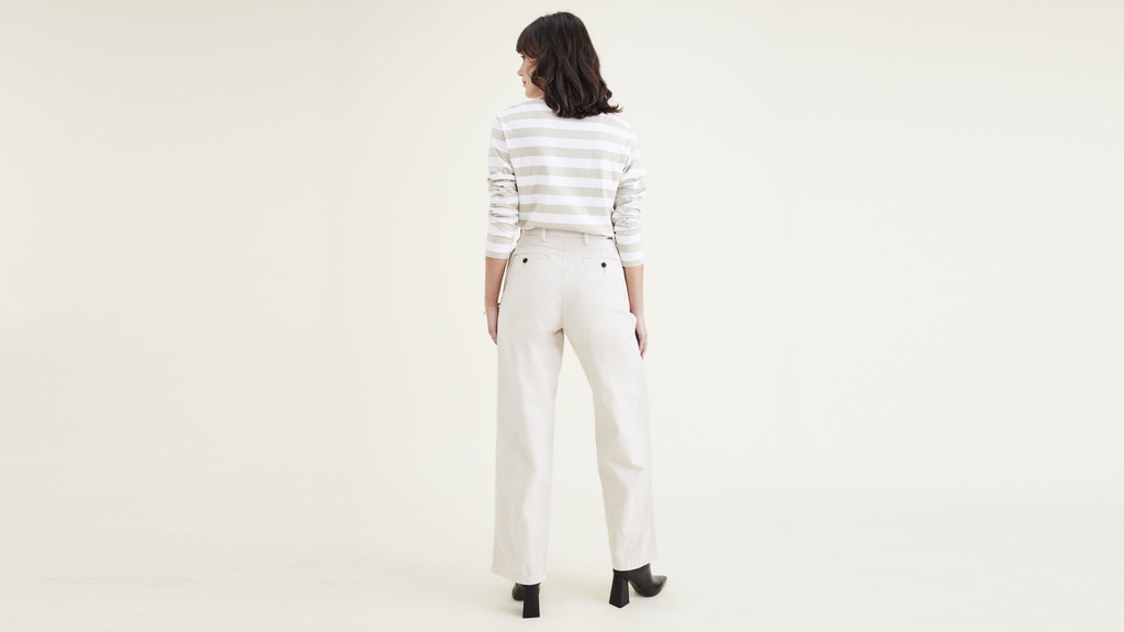 Original Khakis, Pleated, High Wide Fit