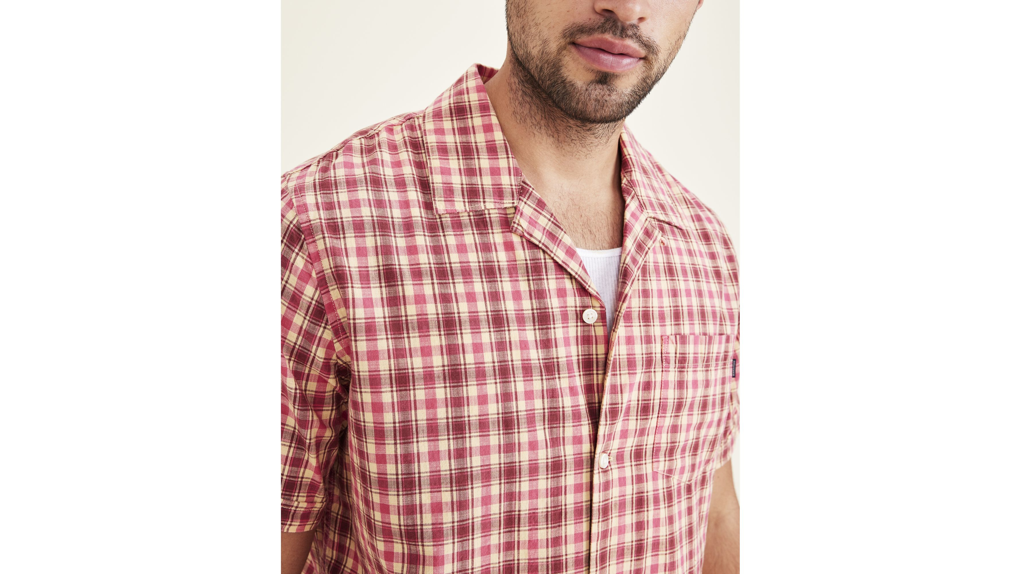 Camp Collar Shirt, Regular Fit