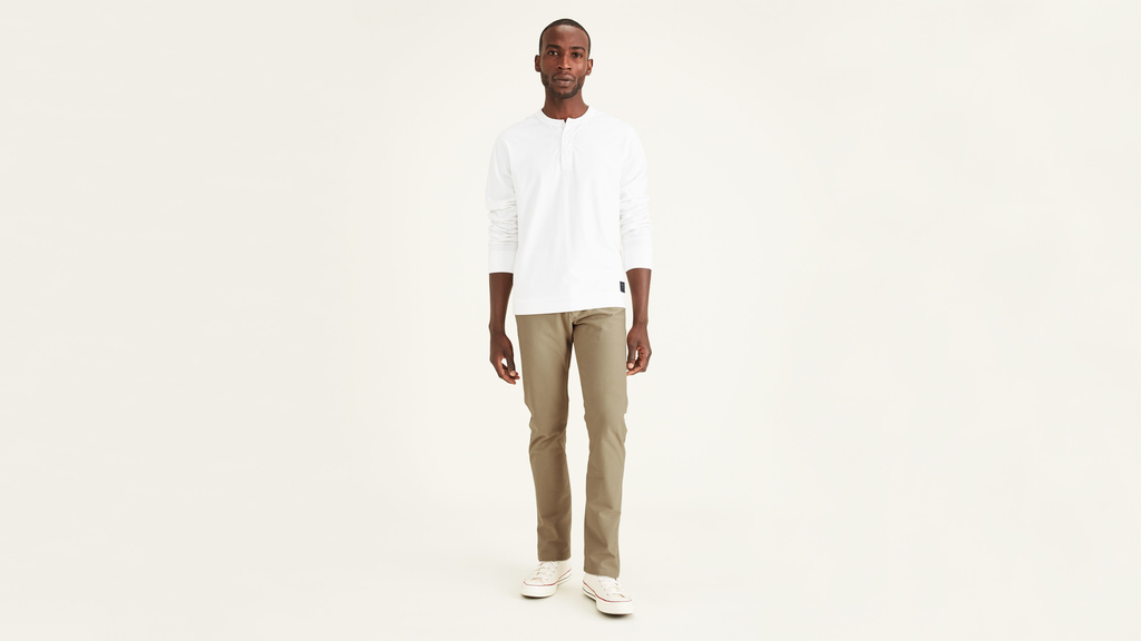 Comfort Knit Chinos, Slim Fit