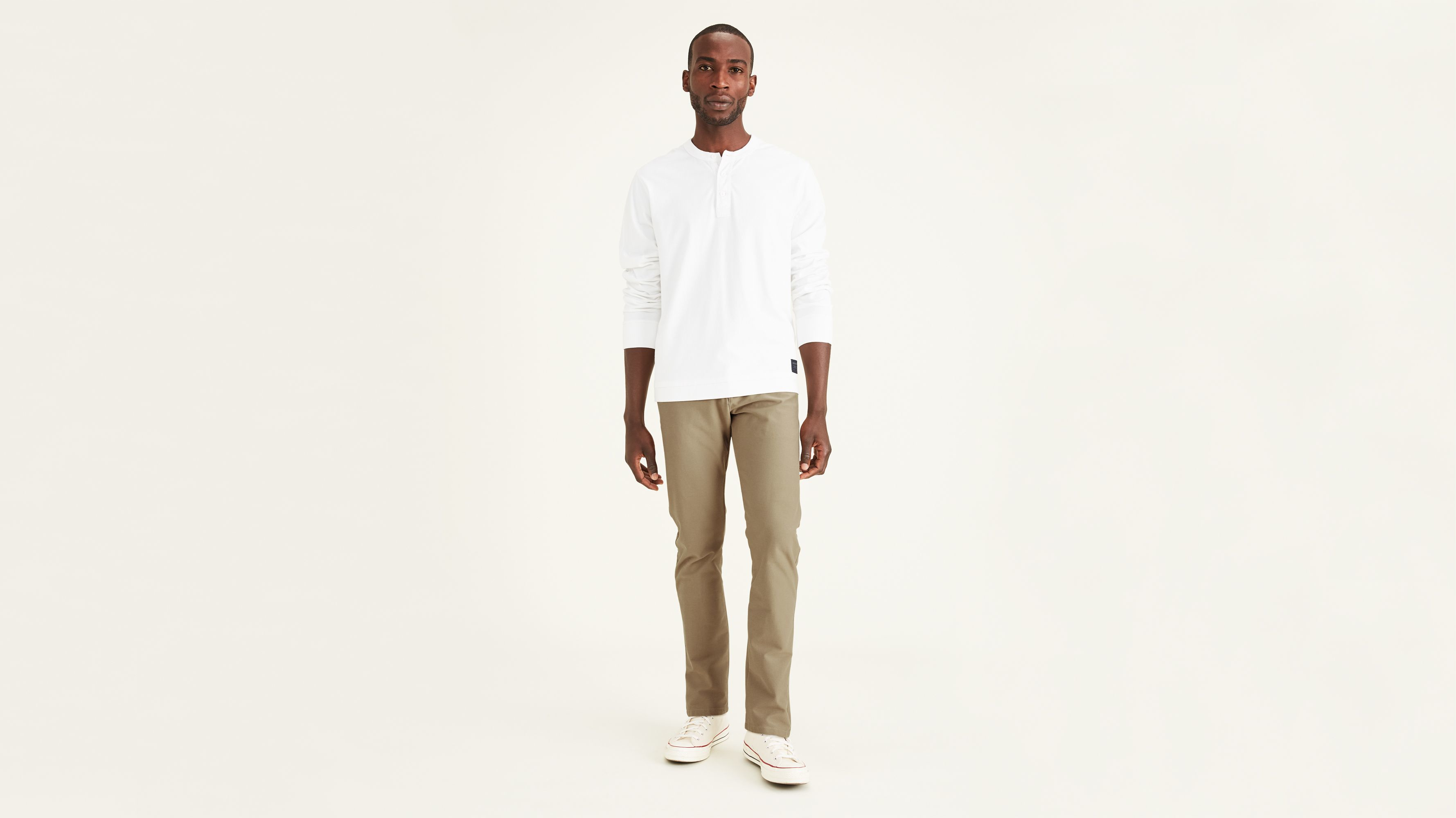 Comfort Knit Chinos, Slim Fit