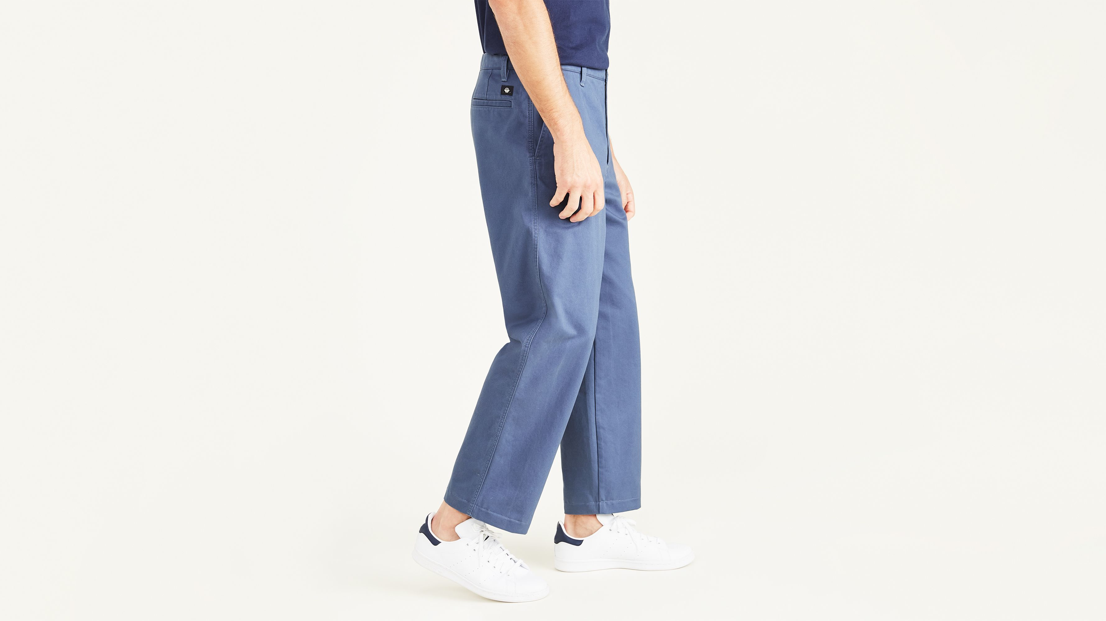 Cropped Khakis, Straight Fit