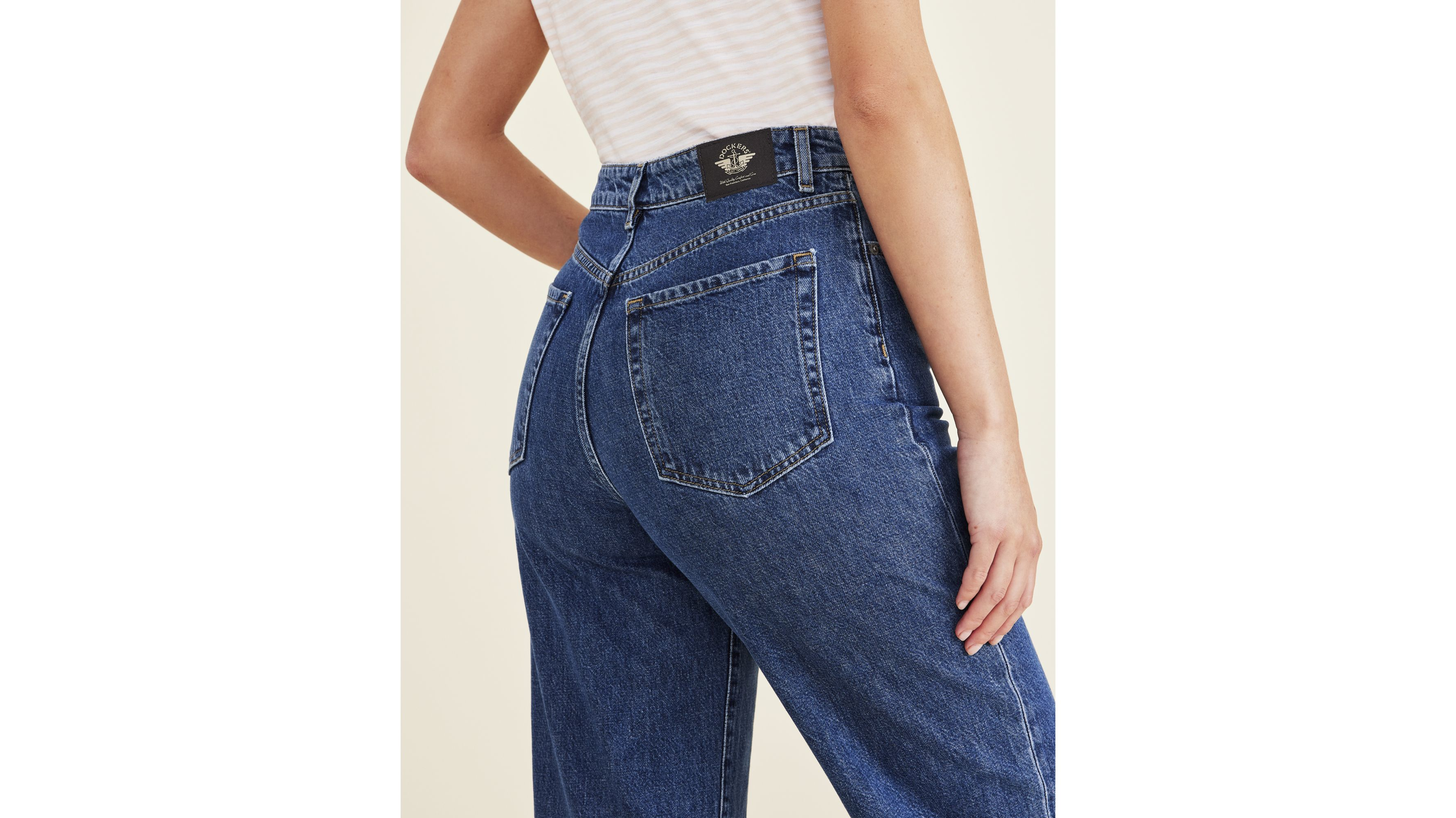 Jean Cut Pants, High Straight Fit