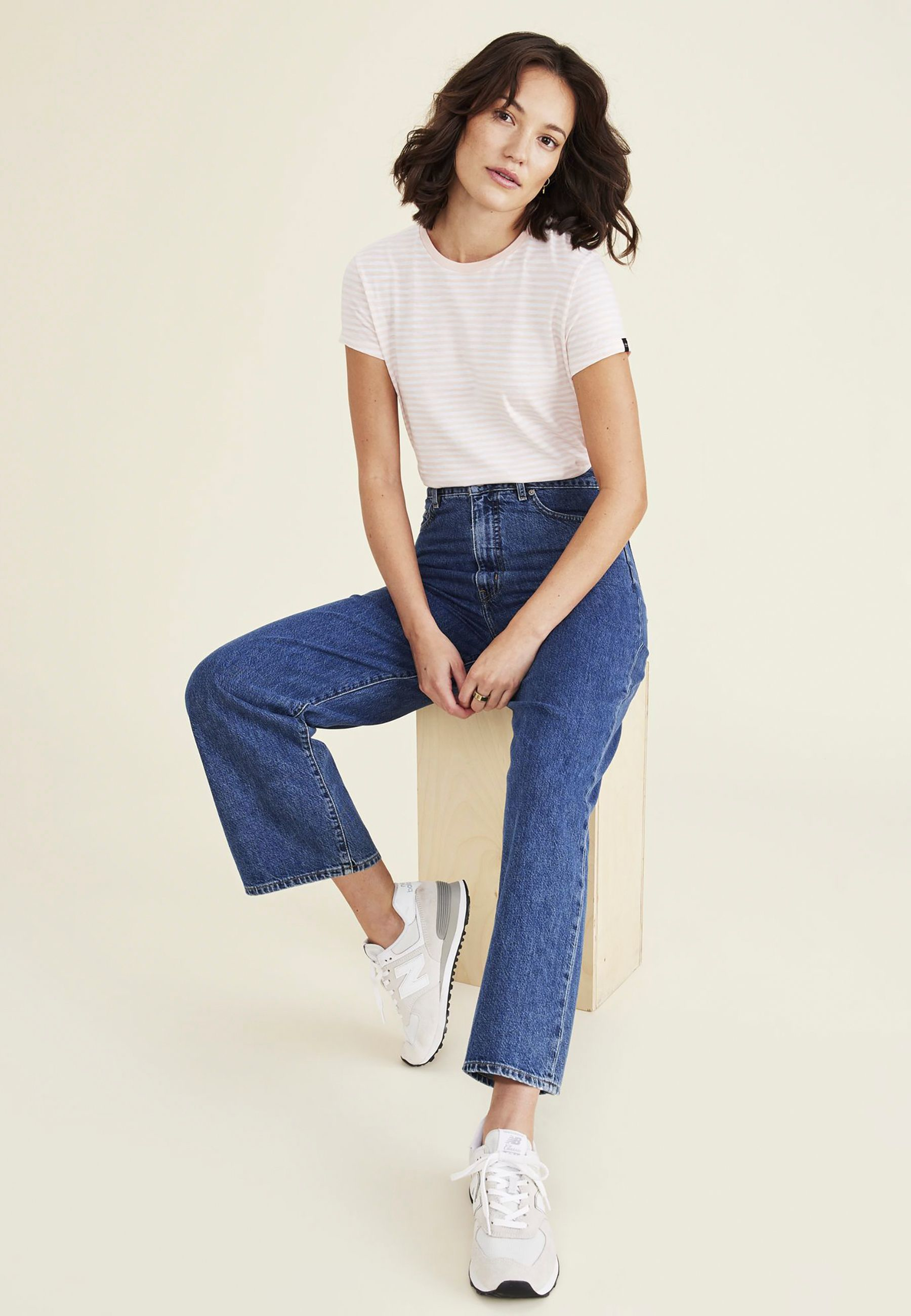 Jean Cut Pants, High Straight Fit