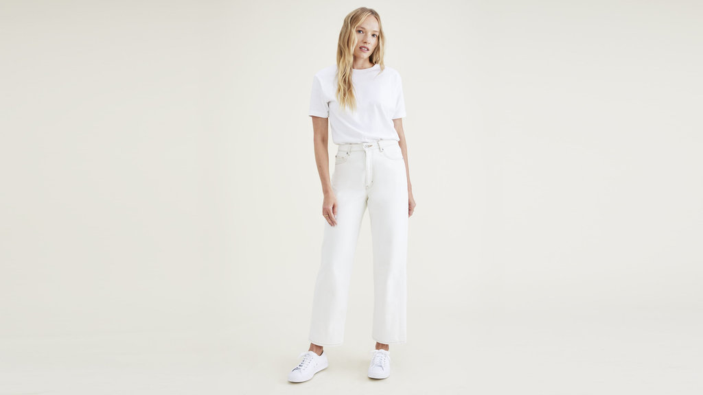 Jean Cut Pants, High Straight Fit