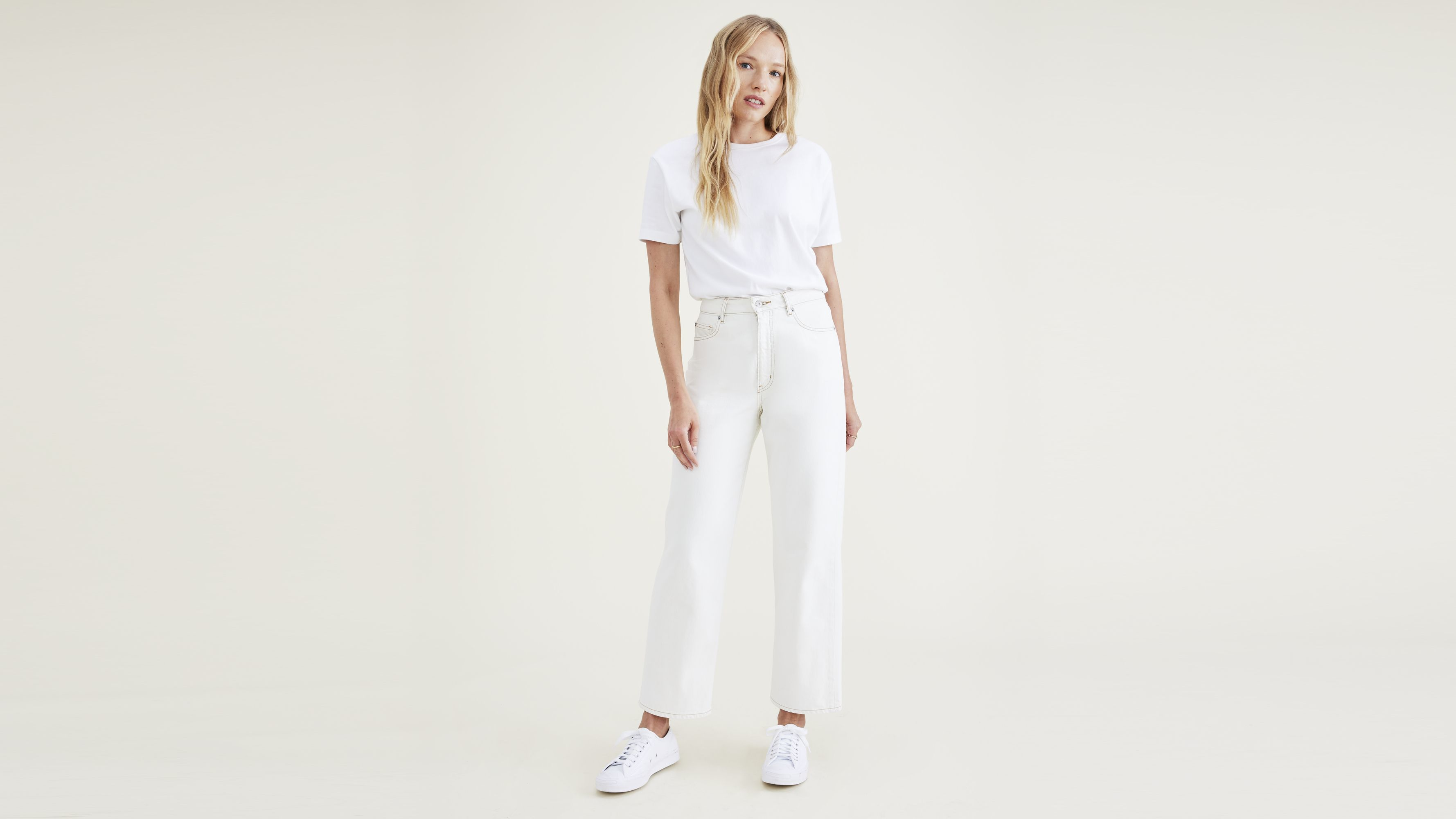 Jean Cut Pants, High Straight Fit